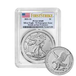 2021-S PCGS MS-69 First Strike Type 2 American Silver Eagle
