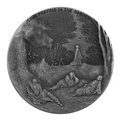 2021 2 oz Jesus Praying In The Garden Biblical Silver Coin Series