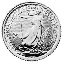 2022 1/10 oz Platinum Britannia Coin