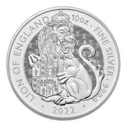 2022 10 oz Tudor Beasts Lion of England Silver Coin