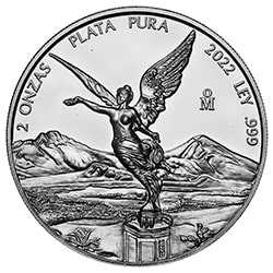 2022 2 oz MX Silver Libertad Proof Coins