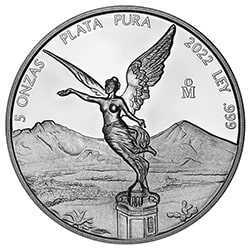 2022 5 oz MX Silver Libertad Proof Coins