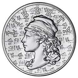 2022 2 oz Ama-Gi Liberty High Relief Silver Round