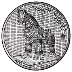 2022 The Awakening Silver 2 oz Round - War Horse - Reverse