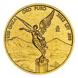 2022 1/20 oz Mexican Gold Libertad Coin (BU)