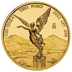 2022 1/20 oz Mexican Gold Libertad Proof Coin