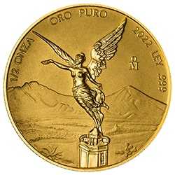 2022 1/2 oz Mexican Gold Libertad Reverse Proof Coin
