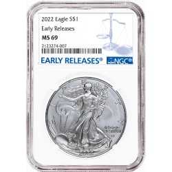 2022 NGC MS-69 Early Release American Silver Eagle Coin