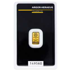1 Gram Argor-Heraeus Kinebar Gold Bar