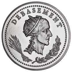 2023 5 oz Debasement High Relief Silver Round - The Awakening Series