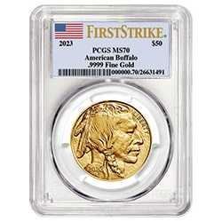 2023 PCGS MS-70 First Strike 1 oz American Gold Buffalo Coin