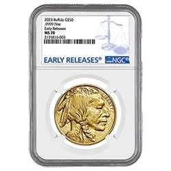 2023 NGC MS-70 Early Release 1 oz American Gold Buffalo Coin