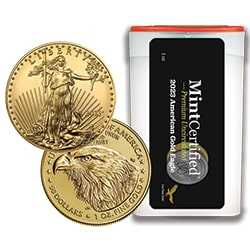 2023 US Gold Eagle MintCertified Premium Uncirculated 1 oz Coin | Sealed Tube