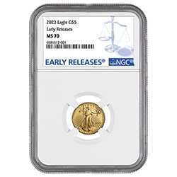 2023 NGC MS-70 Early Release 1/10 oz American Gold Eagle Coin