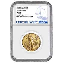 2023 NGC MS-70 Early Release 1/2 oz American Gold Eagle Coin