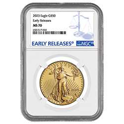 2023 NGC MS-70 Early Release 1 oz American Gold Eagle Coin