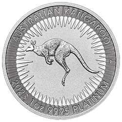 2023 PE Platinum Kangaroo 1 oz Coin - Reverse