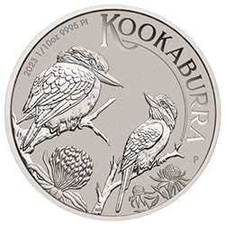 2023 PE Platinum Kookaburra 1/10 oz Coin - Reverse