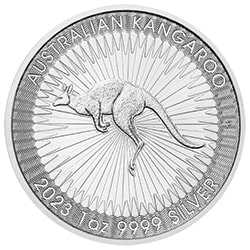 2023 PE Silver Kangaroo 1 oz Coin - Reverse