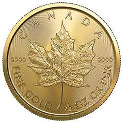 2023 RC Gold Maple 1/2 oz Coin - Reverse