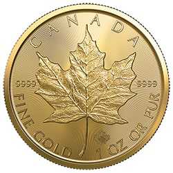 2023 RC Gold Maple 1 oz Coin - Reverse