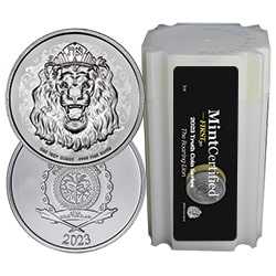 2023 NI Silver Roaring Lion MintCertified First30 1 oz Coin | Sealed Tube