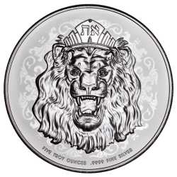 2023 5 oz Roaring Lion Silver Coin - High Relief