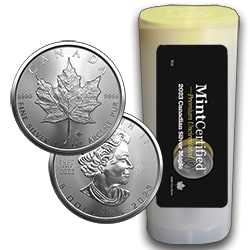 2023 RC Silver Maple MintCertified Premium Uncirculated 1 oz Coin | Sealed Tube