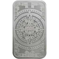 1 oz Aztec Calendar Silver Bar