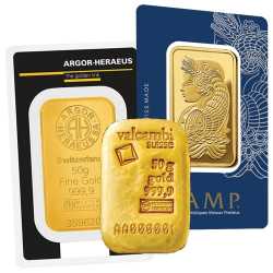 50 Gram Gold Bars - Design Our Choice
