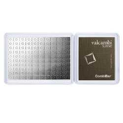 100 x 1 g Valcambi Silver CombiBar - In Assay