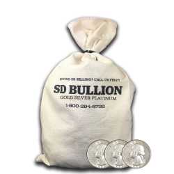 $100 Face Bag - 90% US Silver Washington Quarters