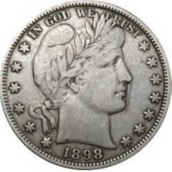 Barber Half Dollar - 1892-1915 - Fine - (90% Silver)