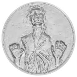 2017 Star Wars Han Solo High Relief 2 oz Silver Proof Coin