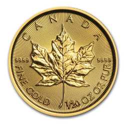 2017 1/20th oz Canadian Gold Maple Leaf BU