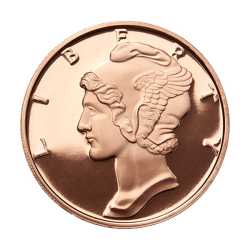 Mercury Dime 1 oz Copper Round - Osborne Mint