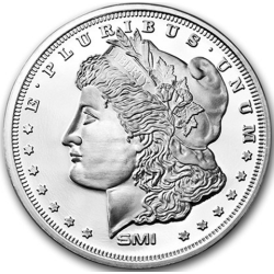 1 oz Sunshine Morgan Silver Round 1 oz Sunshine Morgan Silver Round
