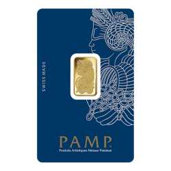 5 Gram Pamp Suisse Lady Fortuna Gold Bar In Assay