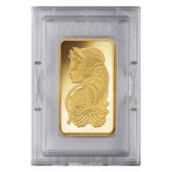 5 oz Pamp Suisse Lady Fortuna Gold Bar In Assay