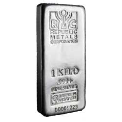 1 Kilo Republic Metals Silver Bar