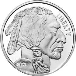 1 oz Sunshine Buffalo Silver Round