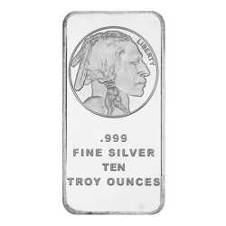 10 oz SilverTowne Buffalo Silver Bar