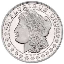 1 oz SilverTowne Morgan Dollar Silver Round 1 oz SilverTowne Morgan Dollar Silver Round