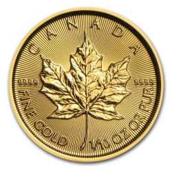 2017 1/10th oz Canadian Gold Maple Leaf Coin BU