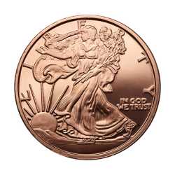 Walking Liberty 1 oz Copper Round - Osborne Mint