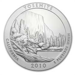 2010 5 oz Silver ATB - Yosemite National Park America The Beautiful
