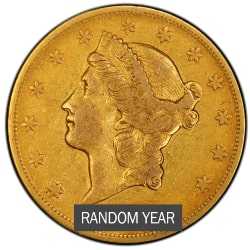 $20 US Mint Liberty Head Double Eagle Gold Coin (Cleaned/Jewelry Grade)