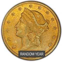 $20 Liberty Double Eagle Gold Coin Random Year  |  VF+