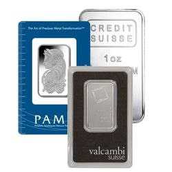 1 oz Platinum Bars in Assay - Our Choice Brand