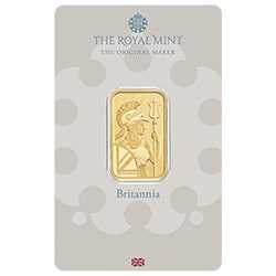 BR Gold Britannia 10 Gram Bar - Assay - Front